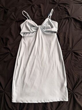 Streetwear Society Light Blue Ribbed Dress